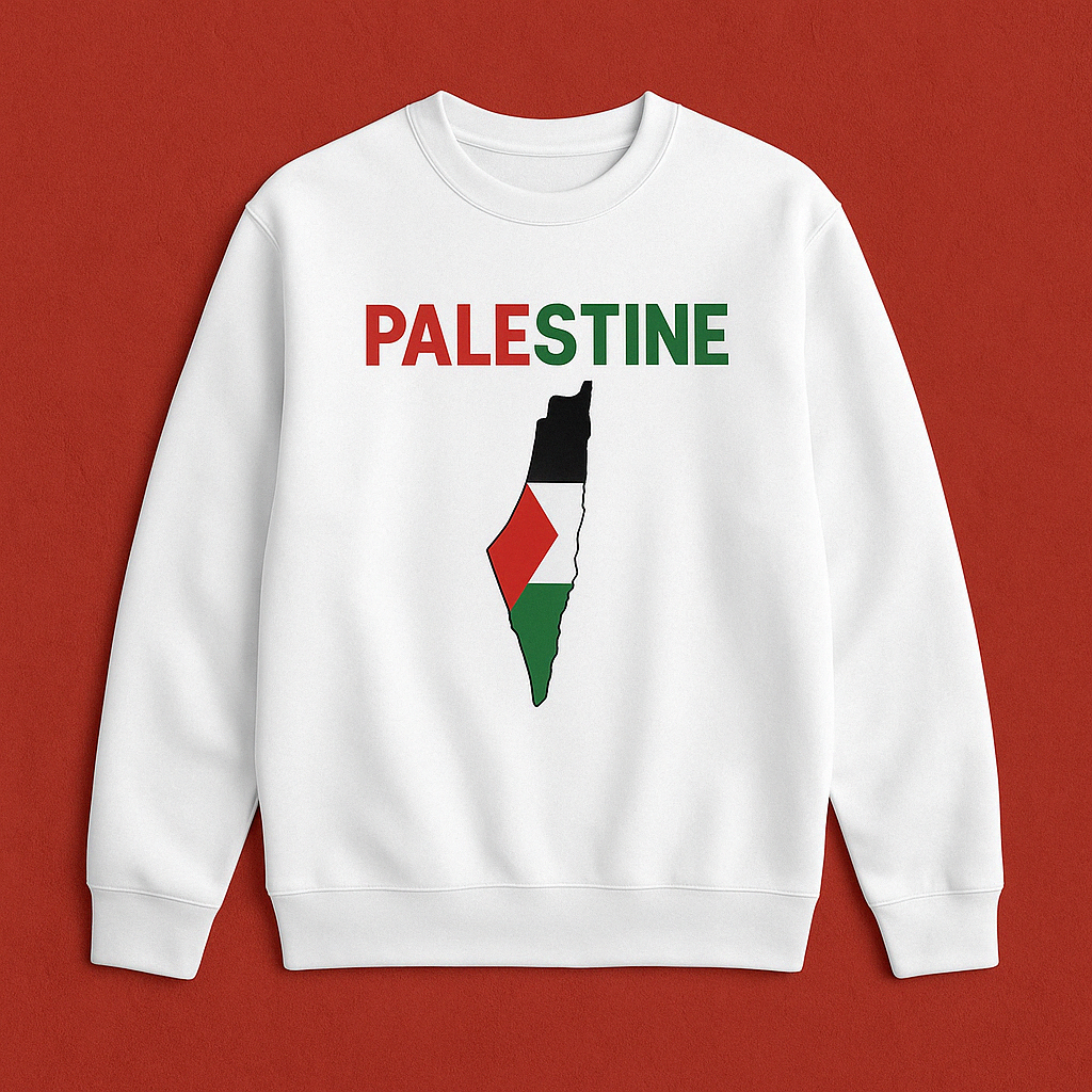 Shirt with Palestine map