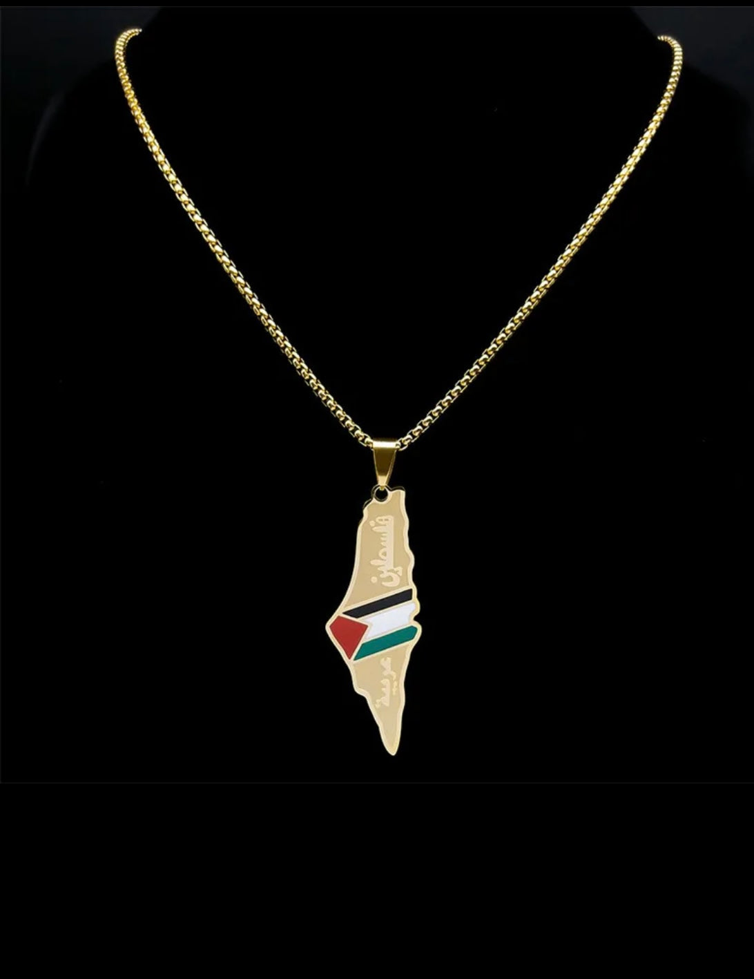 Necklace with Palestine symbol