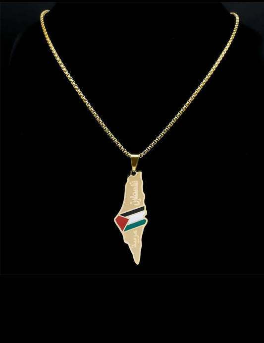 Halsband med Palestina-symbol