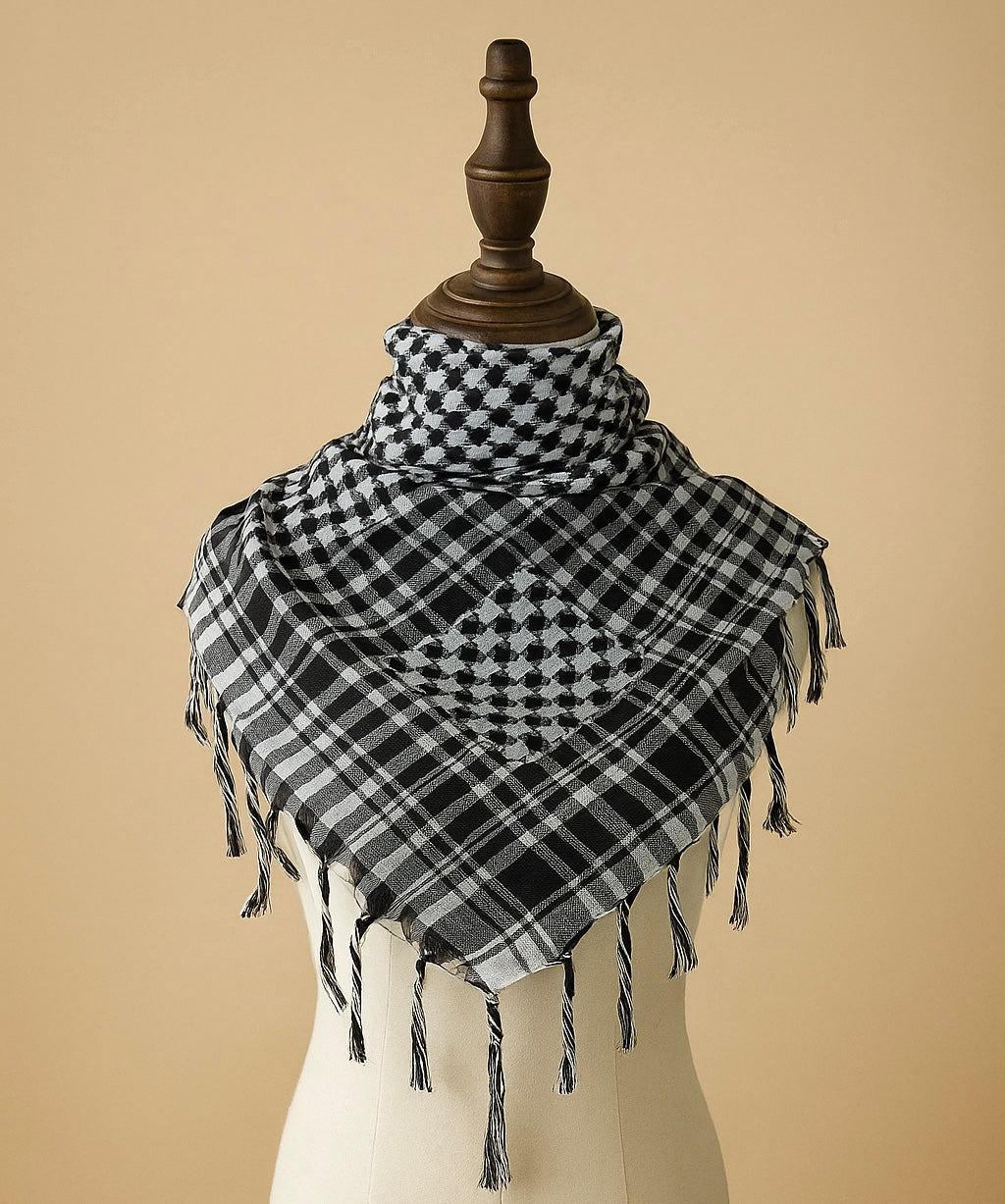 Kuffiyeh scarf - Black/White