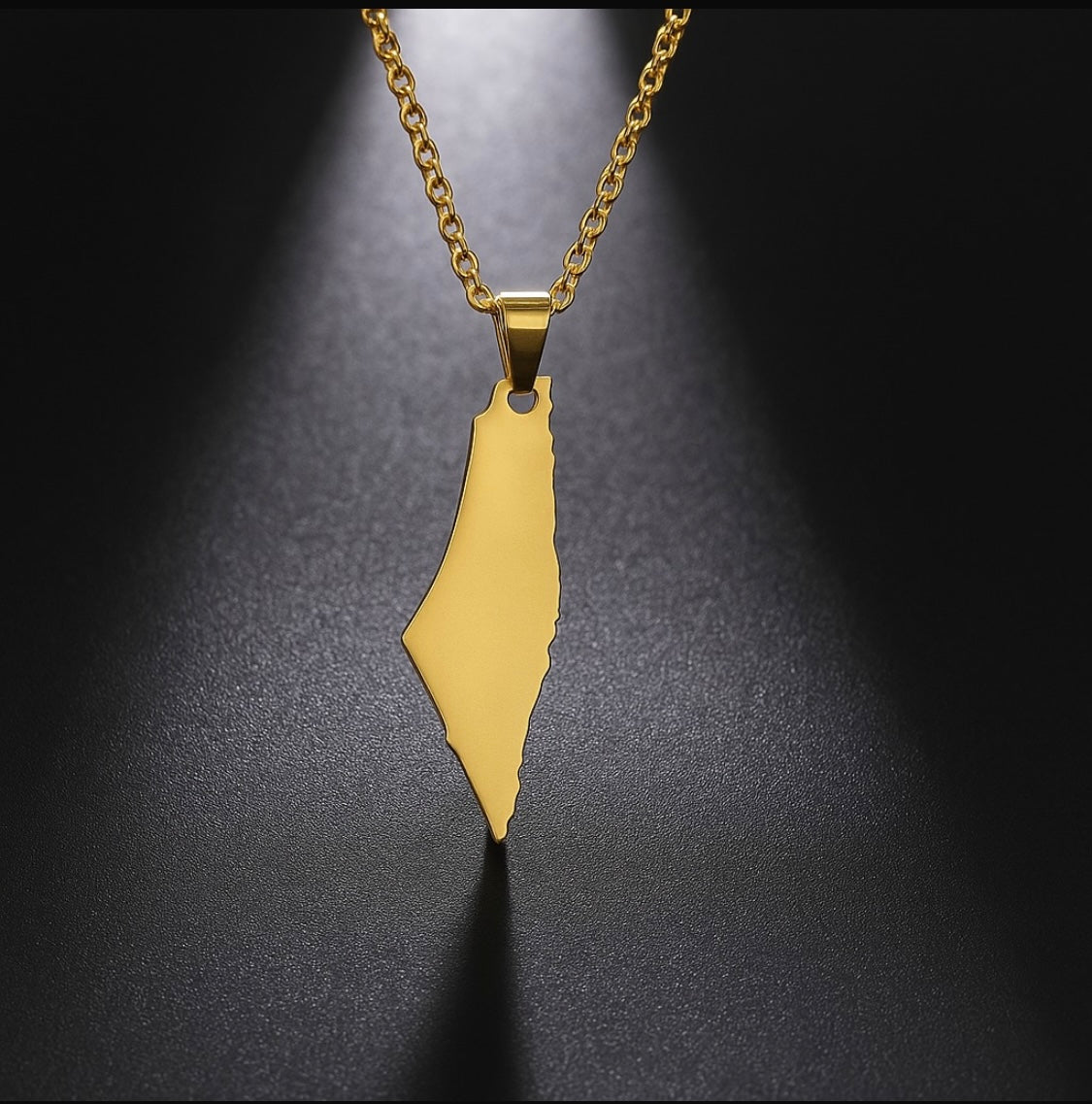 Palestina karta halsband