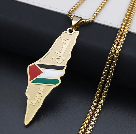 Halsband med Palestina-symbol