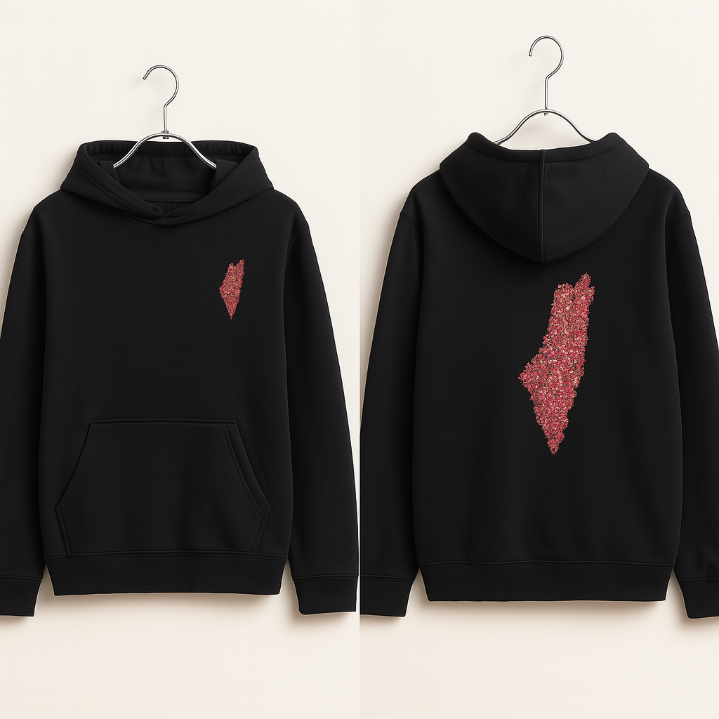 Palestina Hoodie – Blommig Frihet