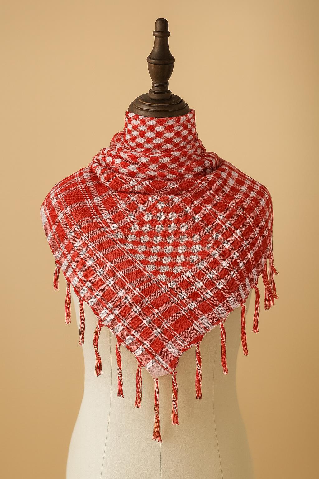 Kuffieyh scarf - Red/white